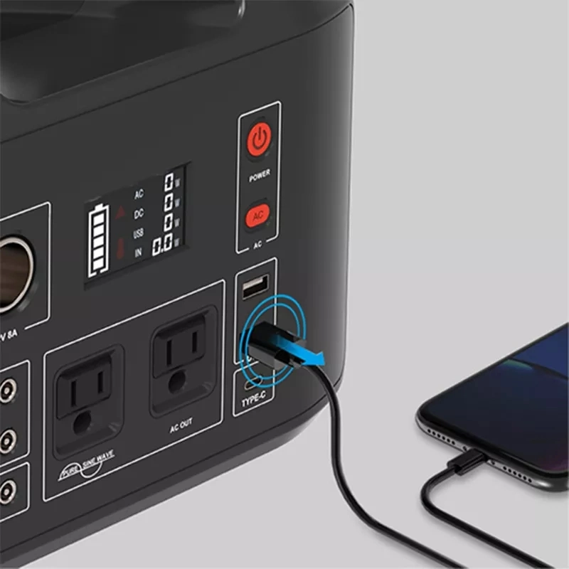 Berkemah di Luar Ruangan 300W Lifepo4 Solar Generator Untuk Peralatan Rumah Tangga 0