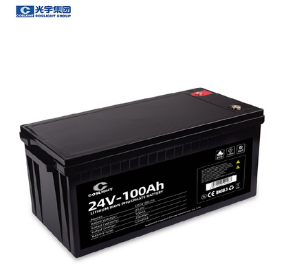 Solar Inverter 24V100Ah Deep Cycle Battery Pack UPS LiFePO4 Lithium